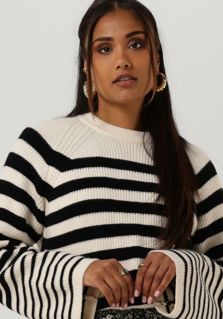 SECOND FEMALE gebroken wit second female trui matea knit o-neck