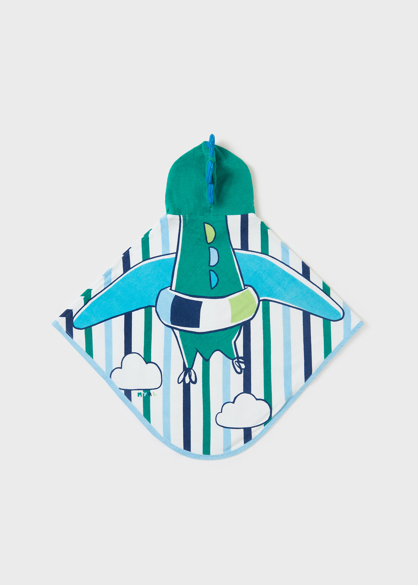 Poncho toalha com capuz em algodão sustentável para bebês