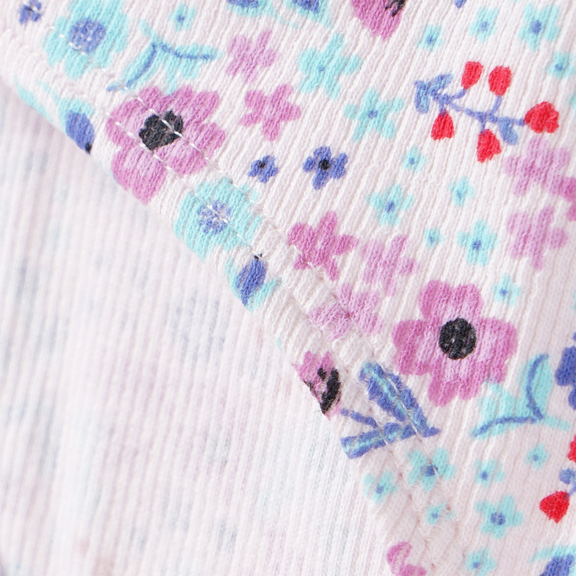 Famy 3 Mädchen Slips mit Rippstruktur rosa / zartrosa / blau
