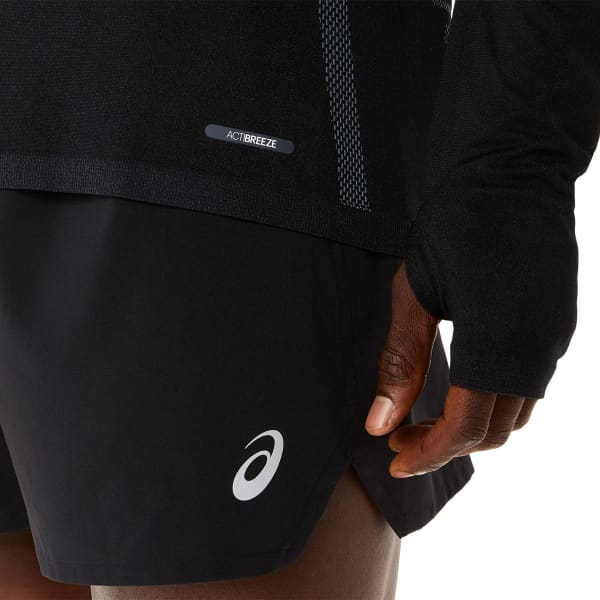 T-shirt running ASICS SEAMLESS LS TOP PERFORMANCE BLACK/CARRIER GREY
