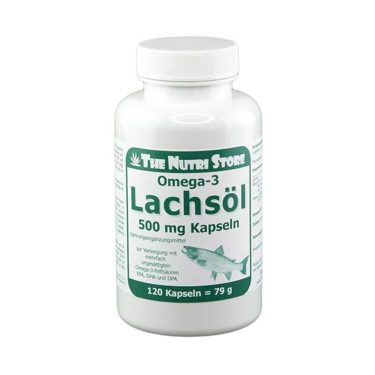 Lachsöl Kapseln 500 mg, 120 St
