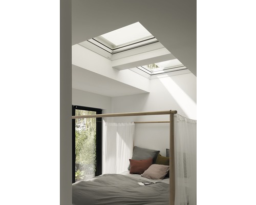 VELUX warmtewerende luifel voor platte dakramen MSG 060060 6090WL op zonne-energie wit