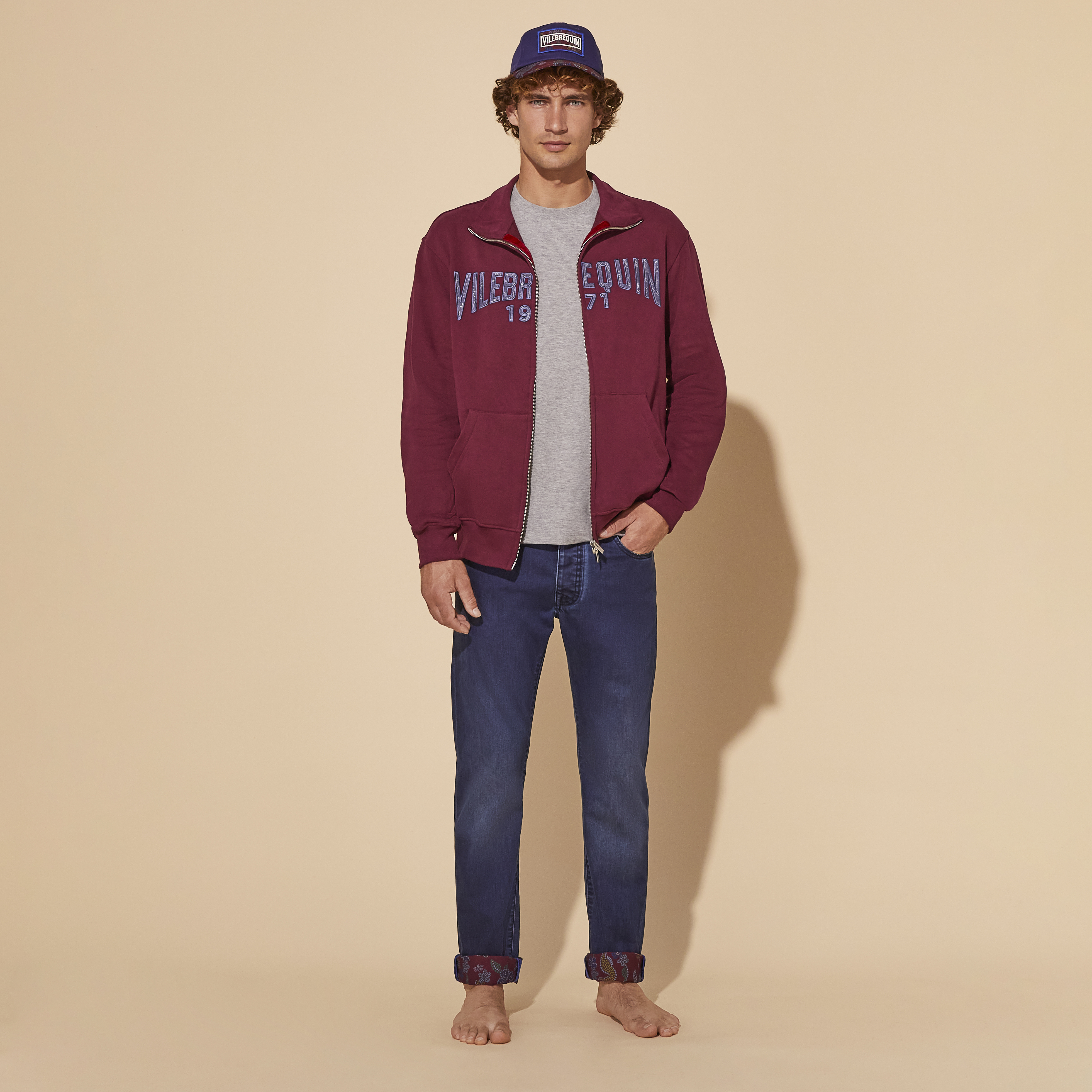 Jean Stretch 5 Poches Homme Mosaïque | Pantalon Homme Vilebrequin