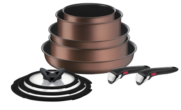 Ingenio Ressource, Batterie de cuisine 10pcs, Antiadhésif, Induction