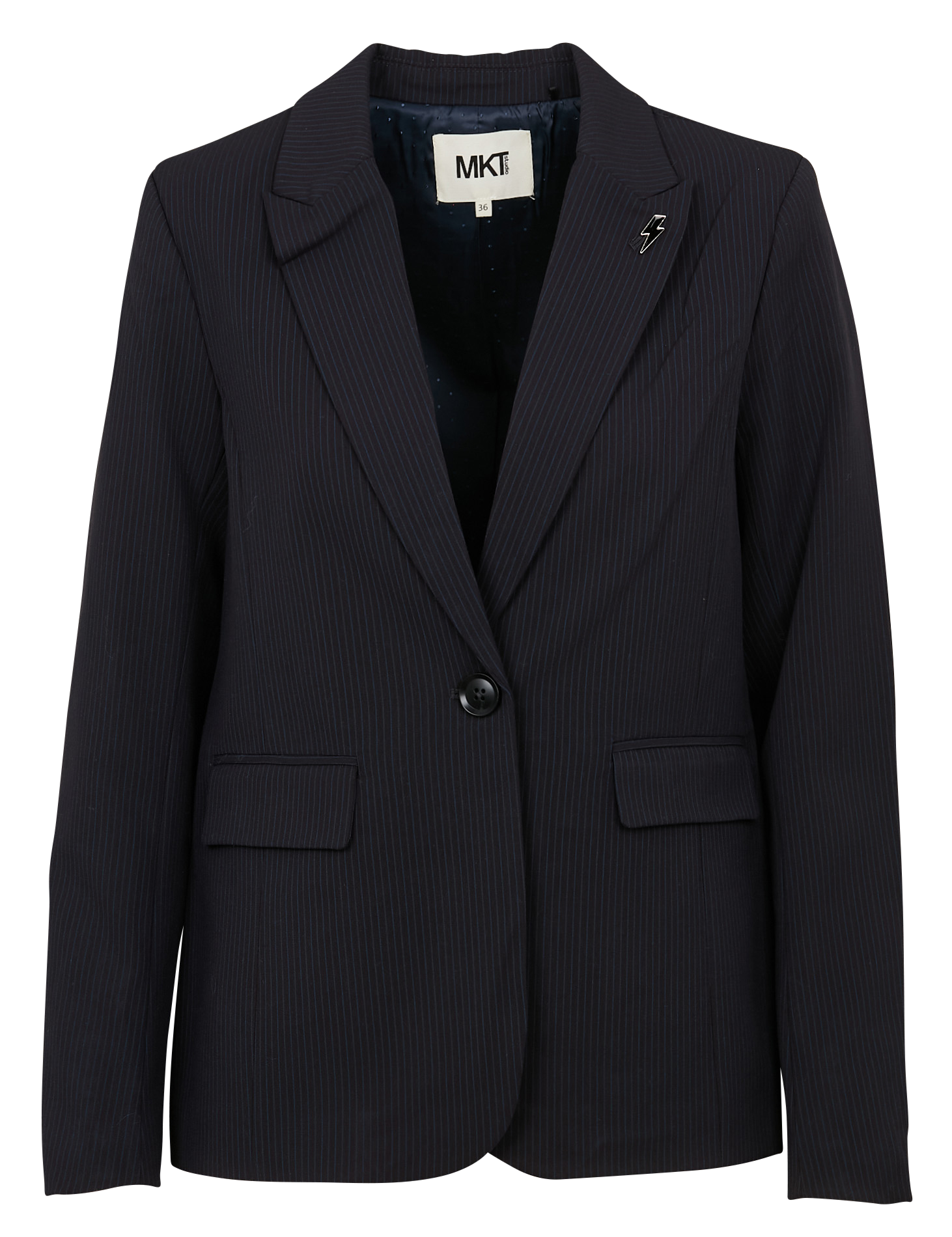 VENIA - Veste de tailleur rayée | Bleu