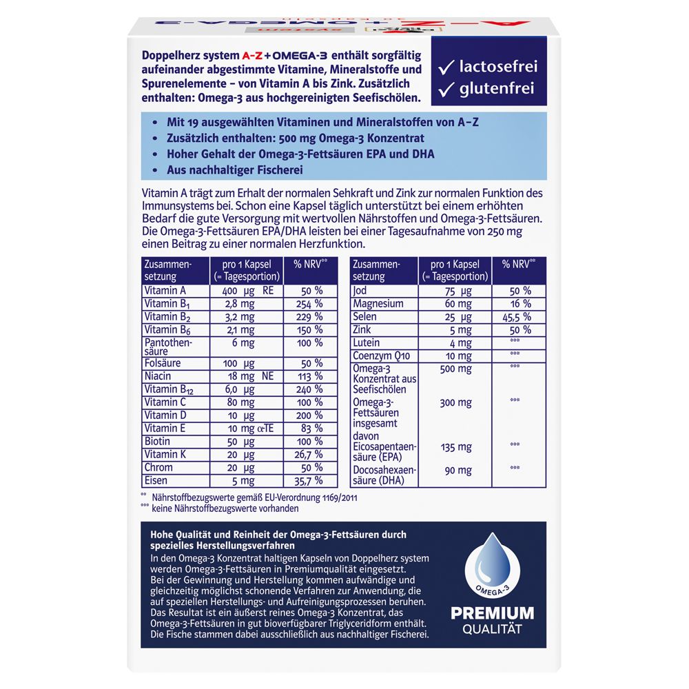 Doppelherz® system A-Z + Omega 3