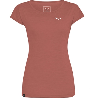 Salewa Puez Melange Dry  T-Shirt Etruscan Red Melange Damen