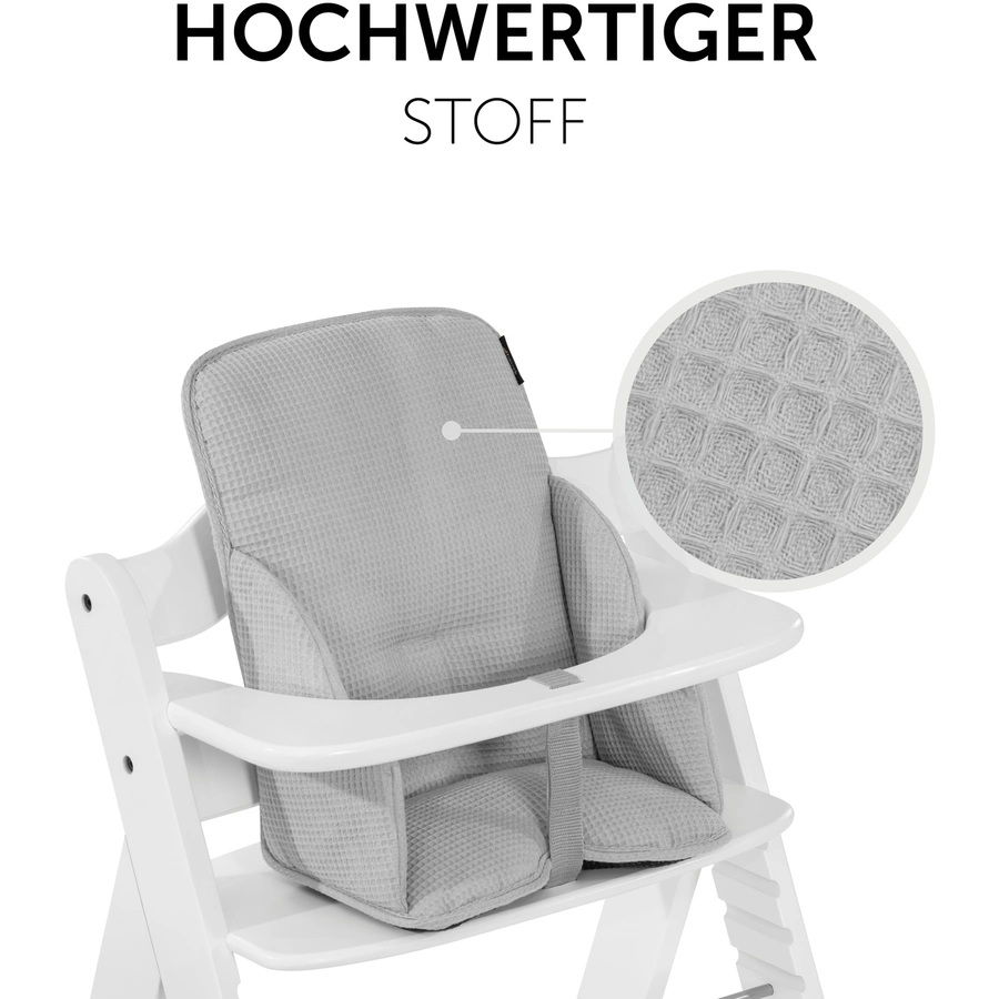 hauck Hochstuhlauflage Alpha Cosy Select Waffle Piqué Grey