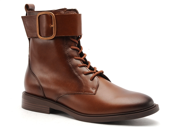 Fugitive boots bottine plates femme feria marron
