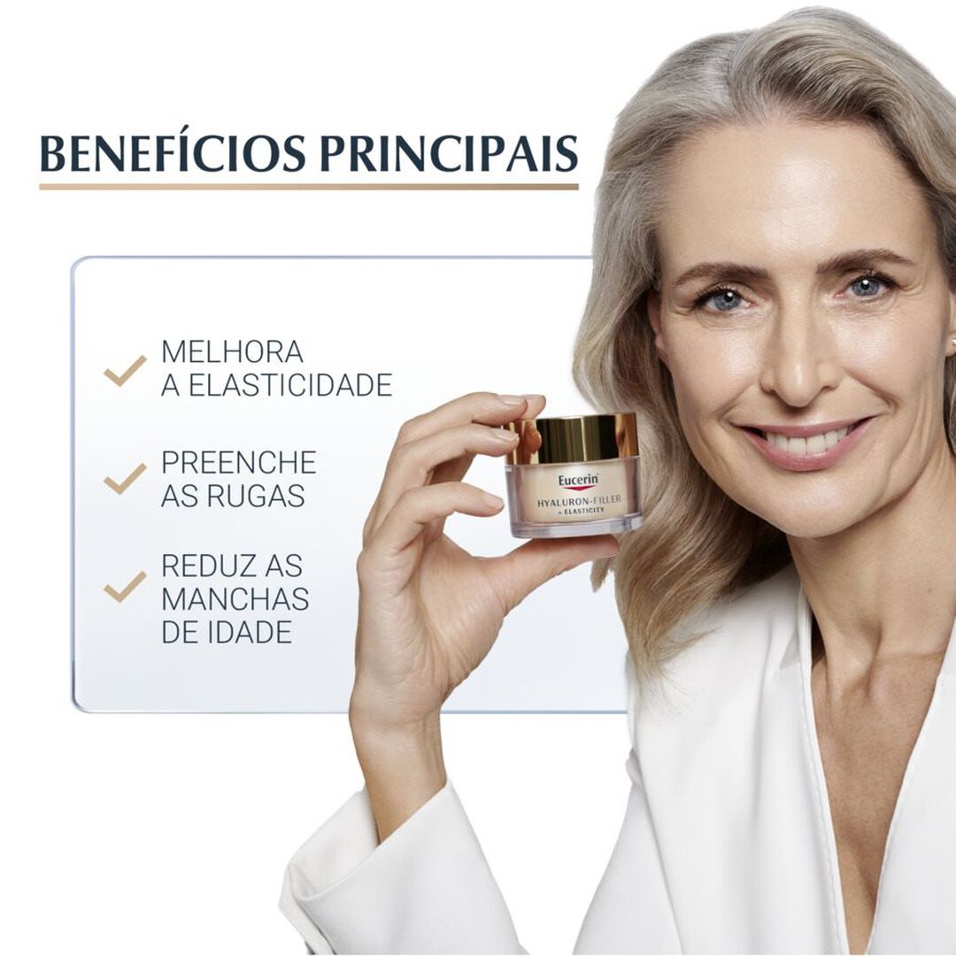EUCERIN  Hyaluron-Filler + Elasticity Creme de Dia FPS 15 50ml - 50ml