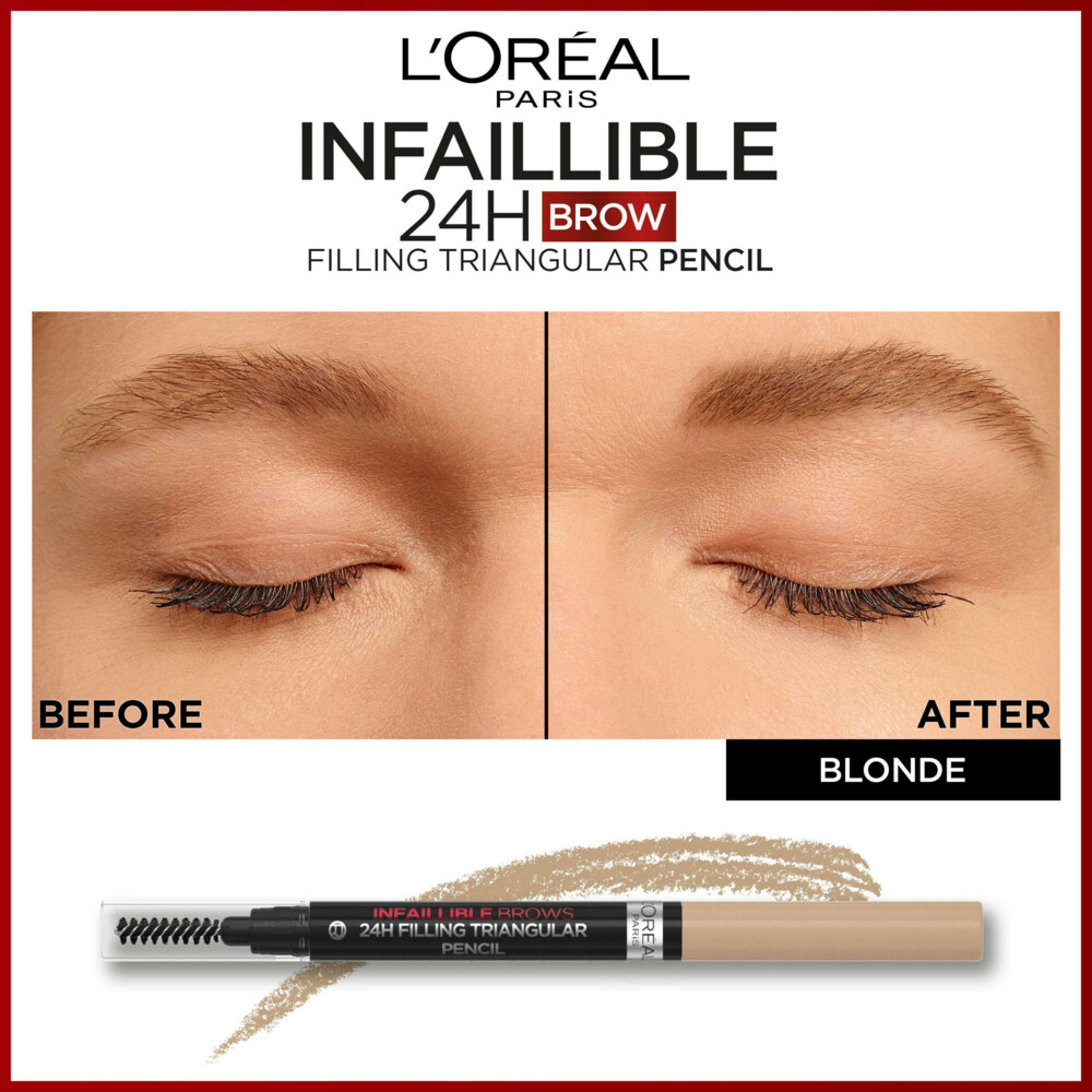 L'Oréal 24H Brow Filling Triangular Pencil 7.0 Blonde1 ml