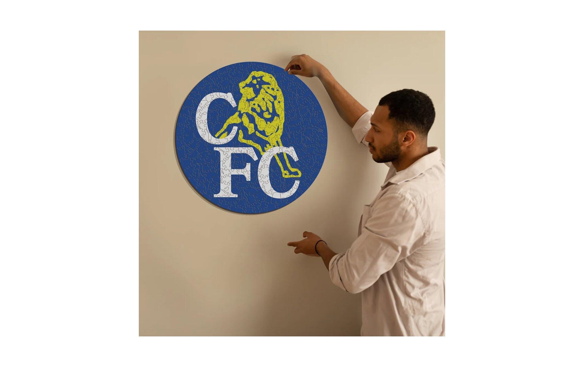 Chelesea FC – Retro LogoOffizielles Holzpuzzle, Grösse M