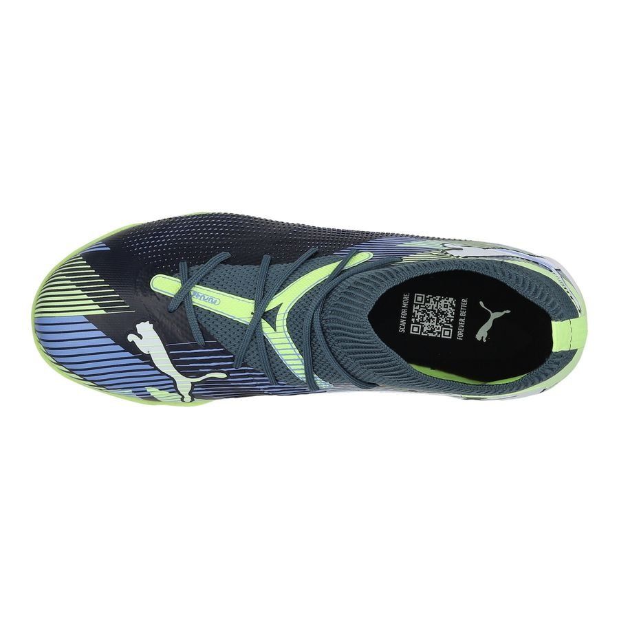 PUMA Future 7 Match   Mid TT Lights Out - Gray Skies/Blanc/Fizzy Apple Enfant