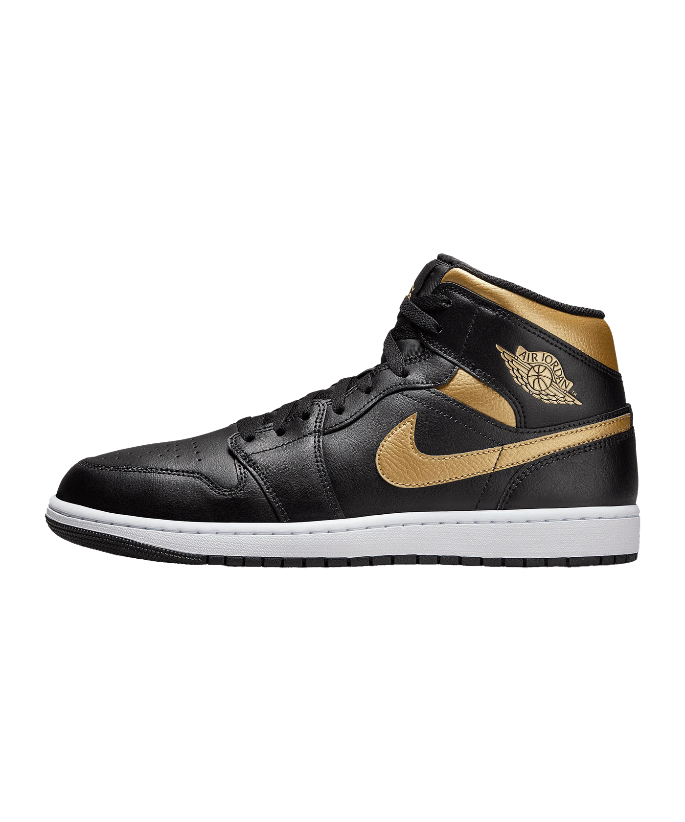 Jordan Air 1 Mid Schwarz F071