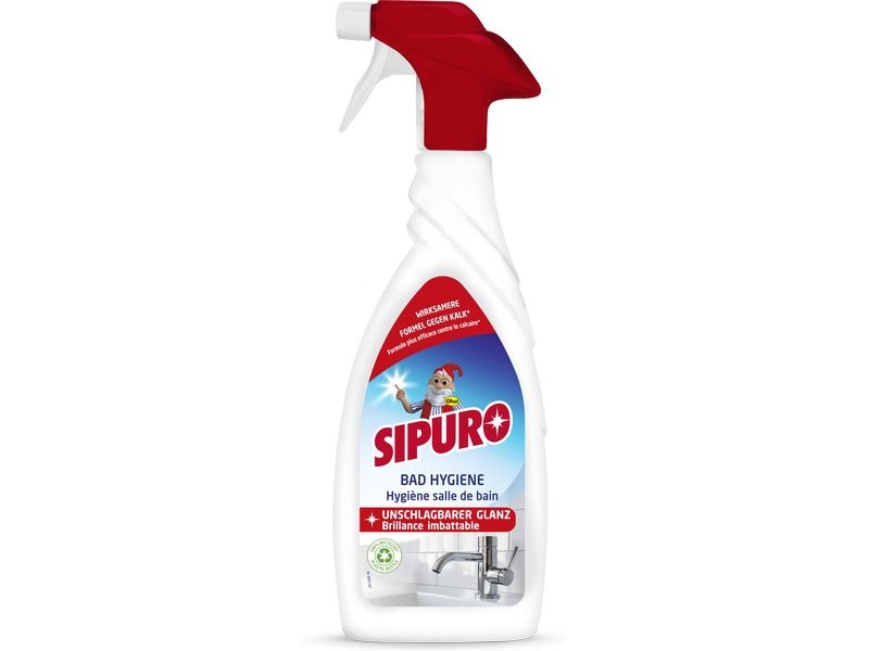 Sipuro Badreiniger Bad Hygiene 650 ml Hygienischer Reinigungsspray für Oberflächen im Bad