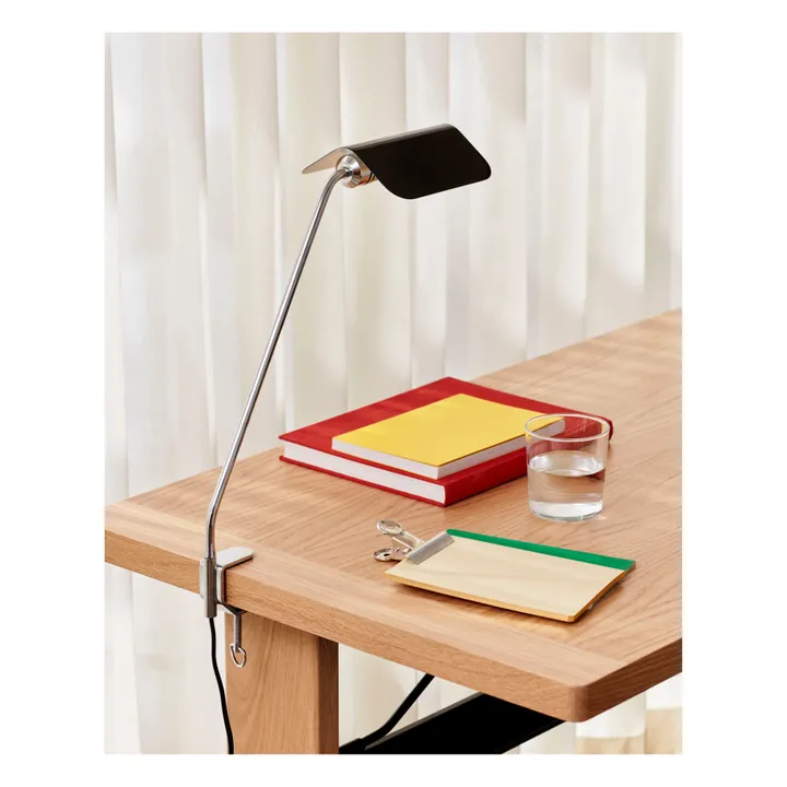 Hay Lampe de bureau à clipser Apex | Noir