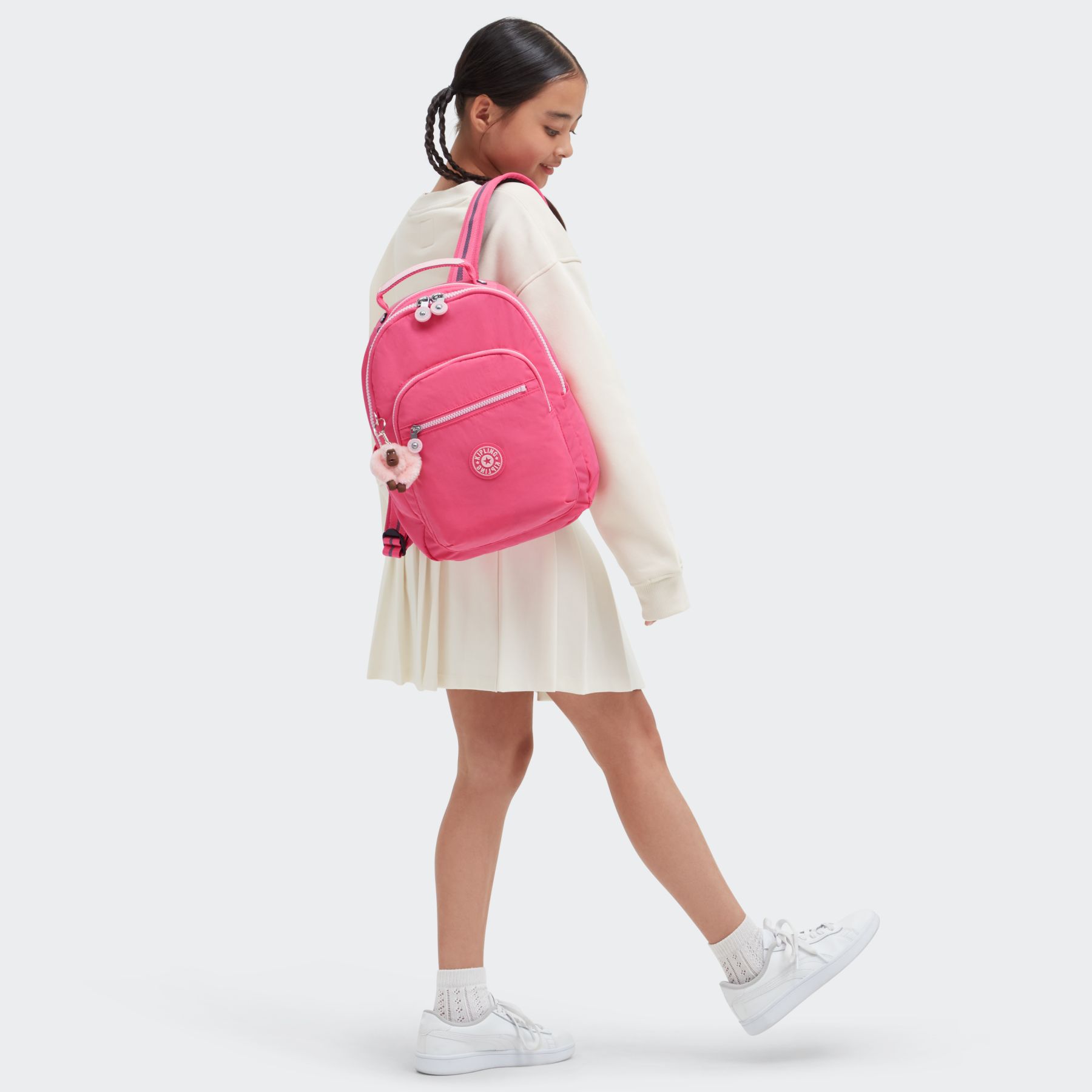 SEOUL S Petit sac à dos avec protection ordinateur - Happy Pink Combo