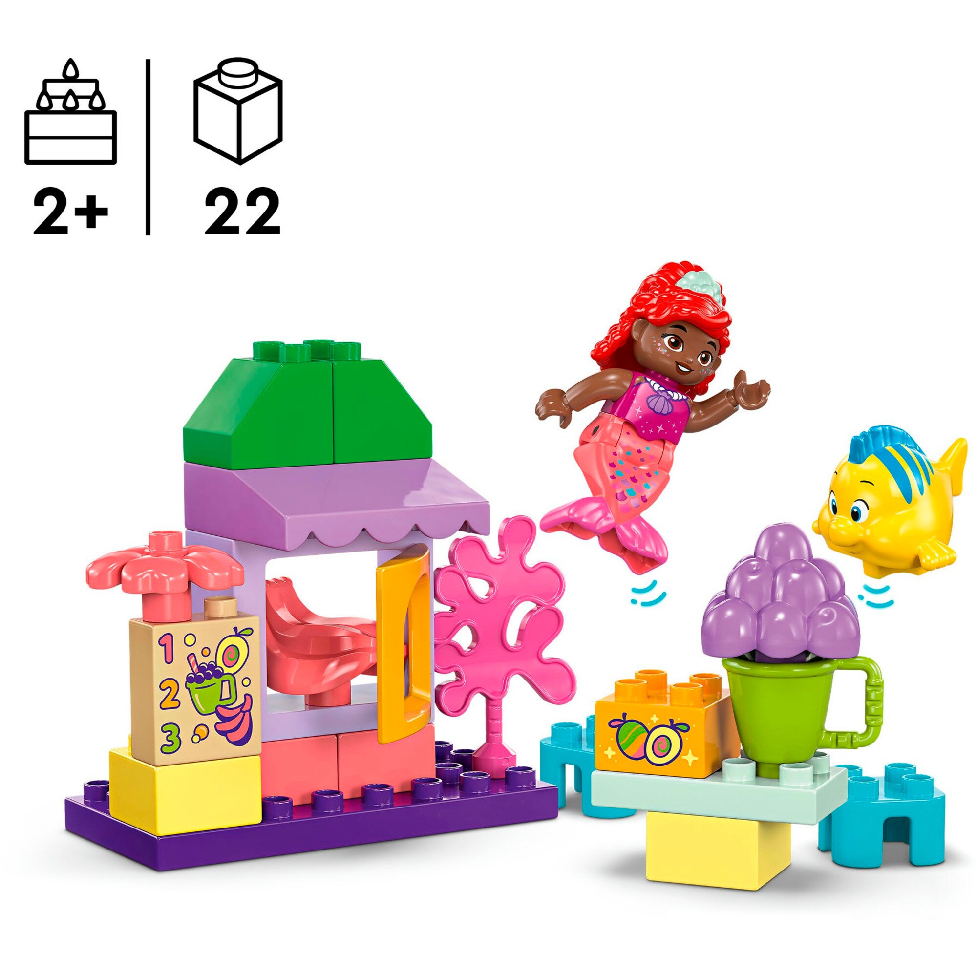 LEGO Konstruktionsspielzeug DUPLO Disney Arielles und Fabius' Café-Kiosk