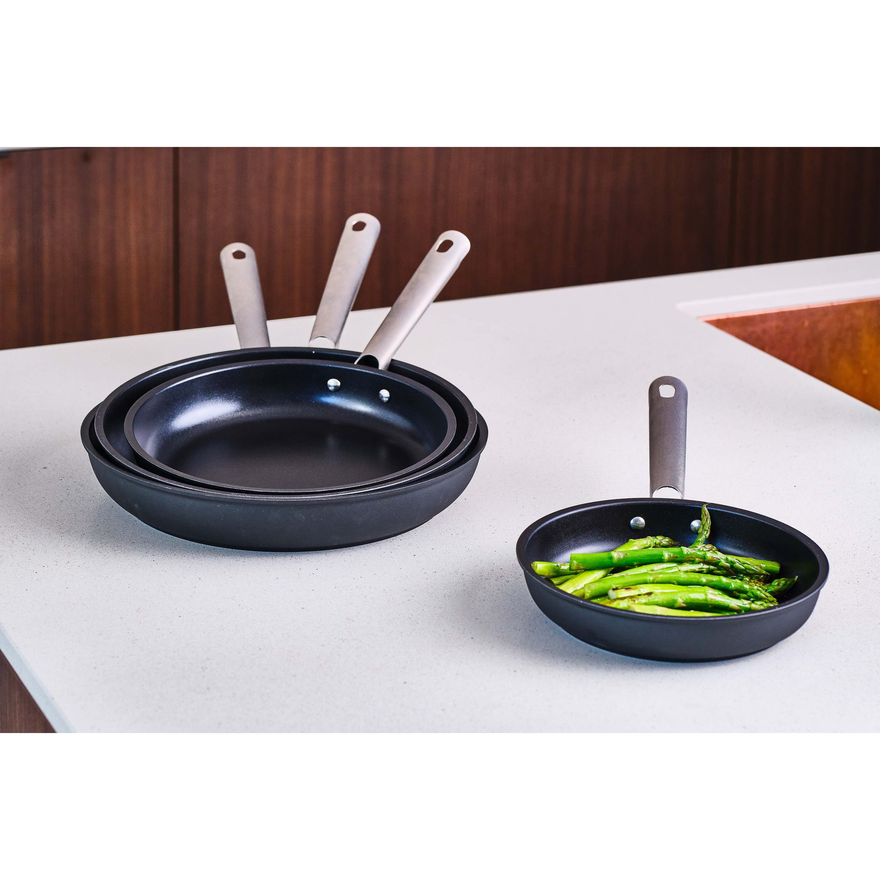 Cookinglife Koekenpannenset ProForge - Ã¸ 24 en 28 cm - PFAS vrij