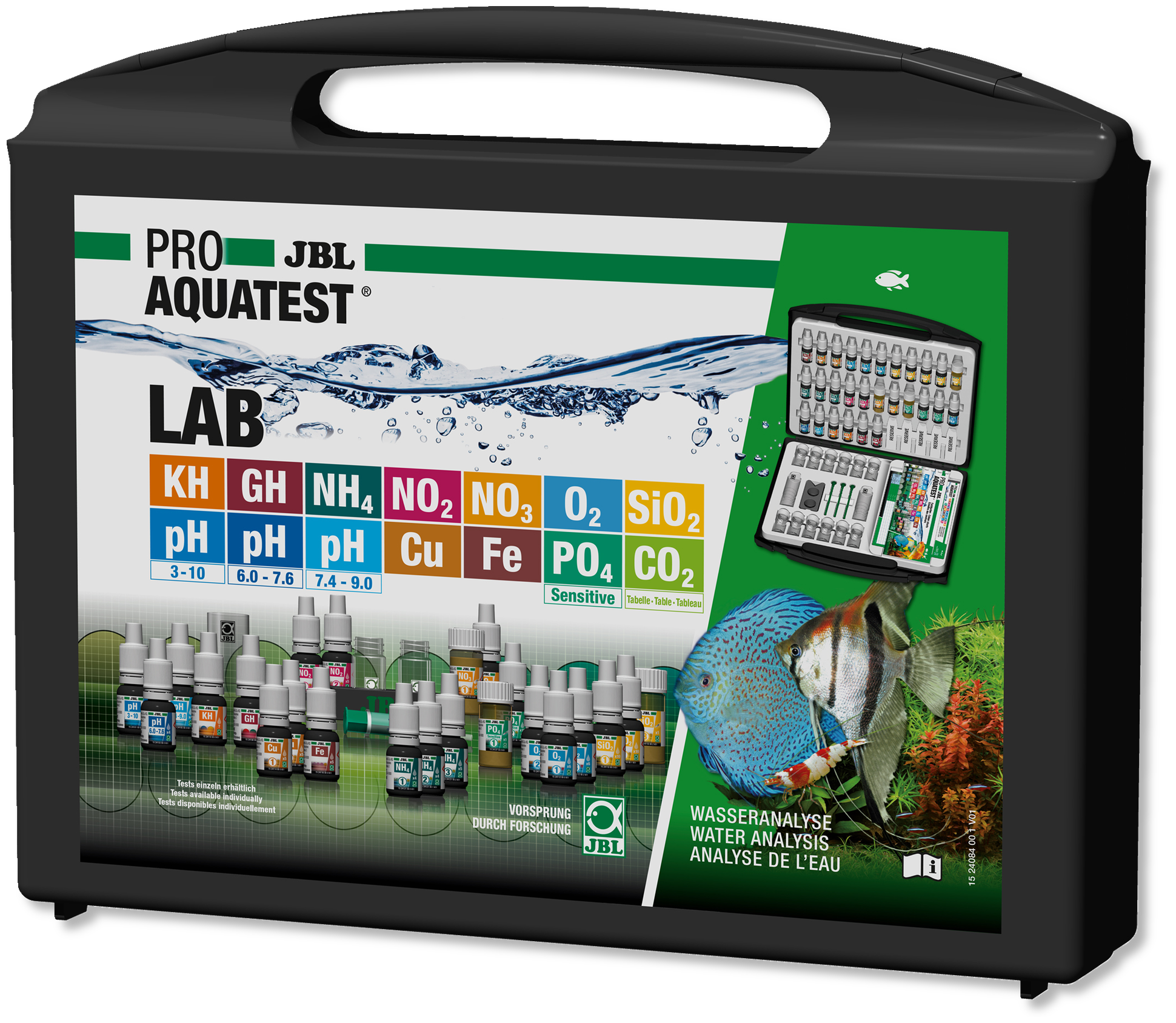 JBL ProAquaTest Lab   Waterbehandeling | Testkoffer Aquarium