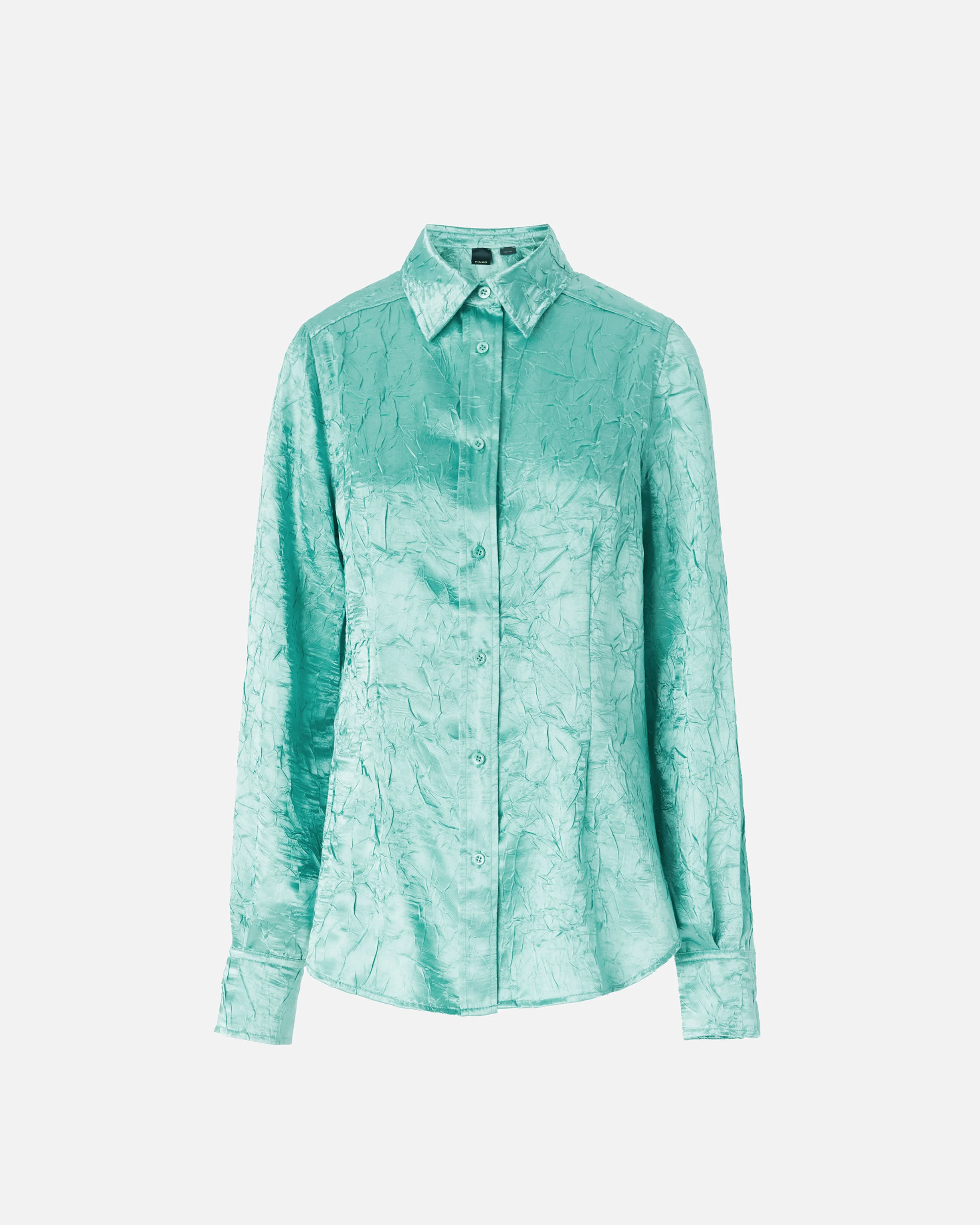 Chemise effet froissé | Vert