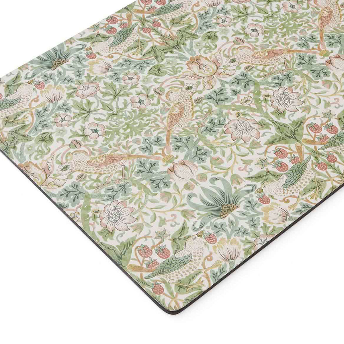 Spode Morris & Co Strawberry Thief bordbrikker 4-pakning, grønn