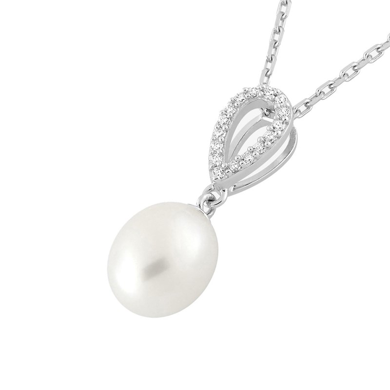 Collier Femme - Oxyde de zirconium - Argent 925 - Longueur : 42 cm