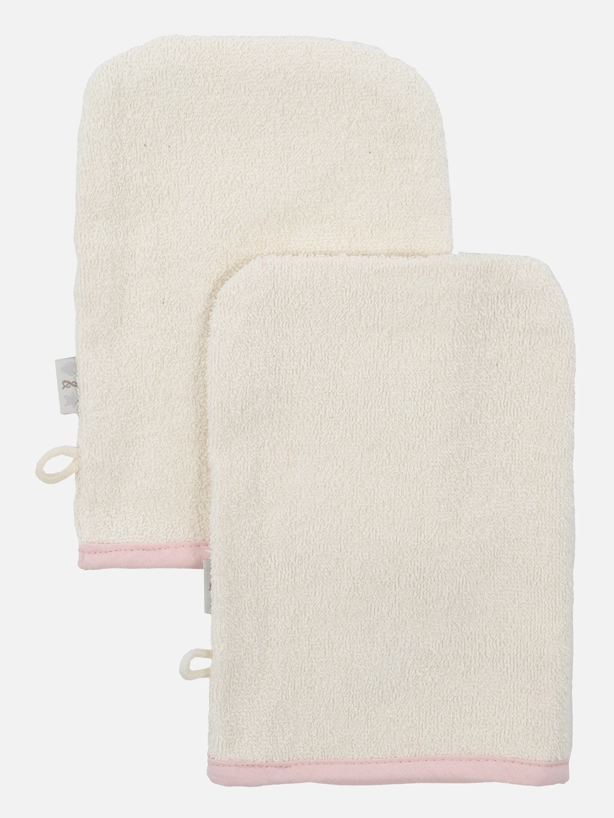 Waschhandschuh-Set, 2tlg. mit Stickerei
