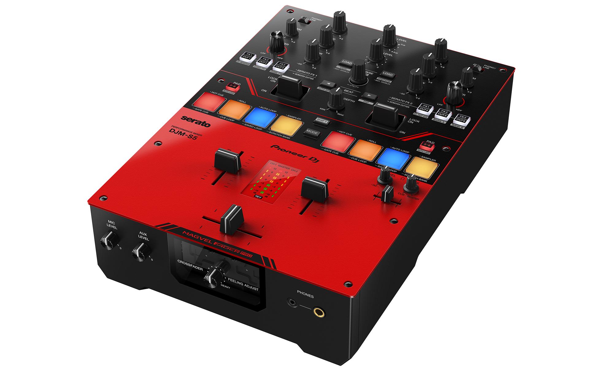 DJ-Mixer DJM-S5<br>2-Kanal DJ-Mixer im Scratch-Style
