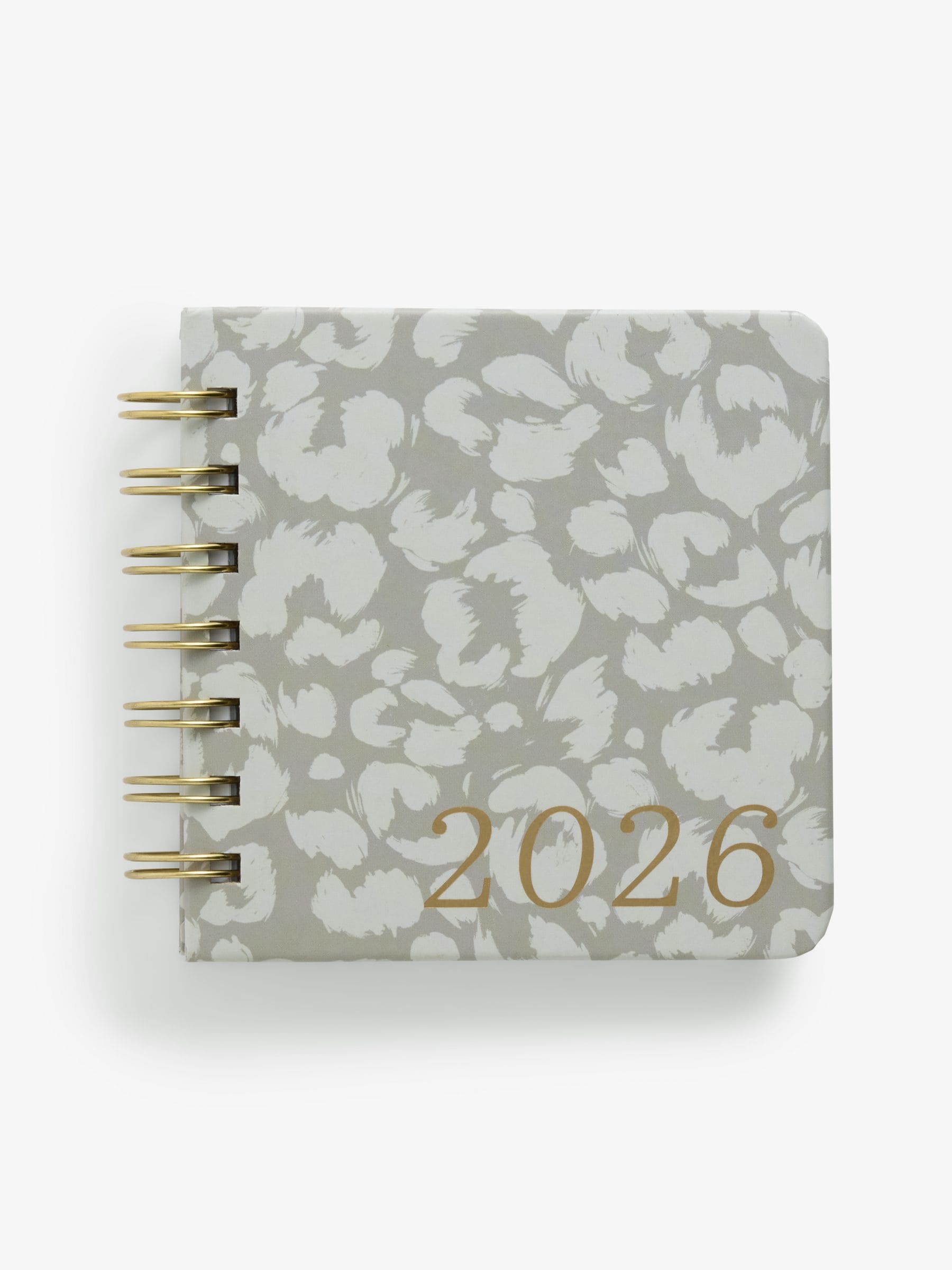 2026 Compact dagboek met luipaardprint