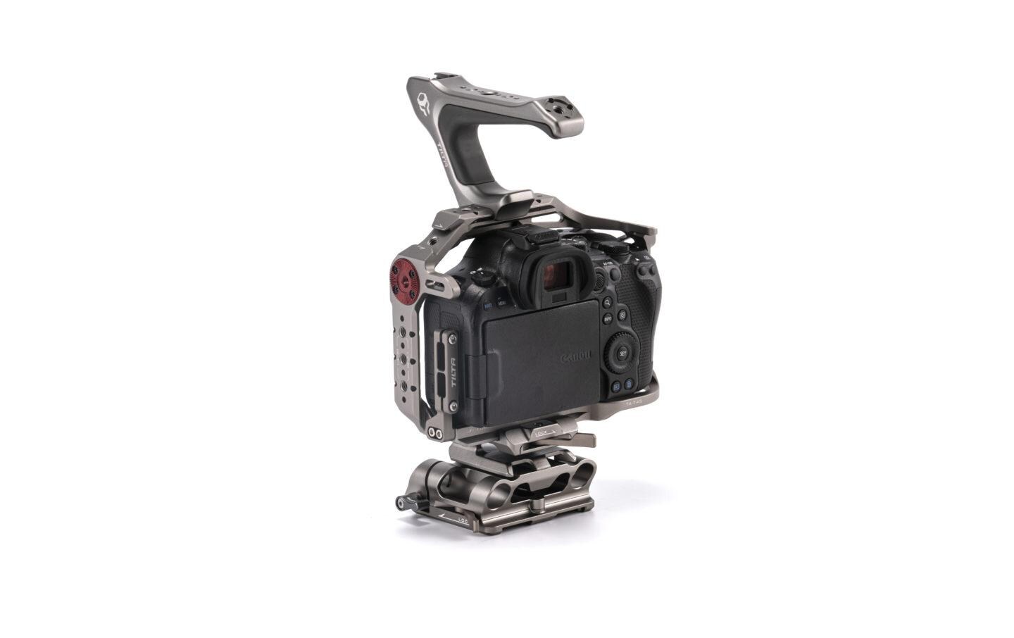 Cage Basic Kit für Canon R6 Mark II - Titanium Gray<br>Verbessert die Funktionalität der Kamera und bietet gleichzeitig zusätzlichen Schutz