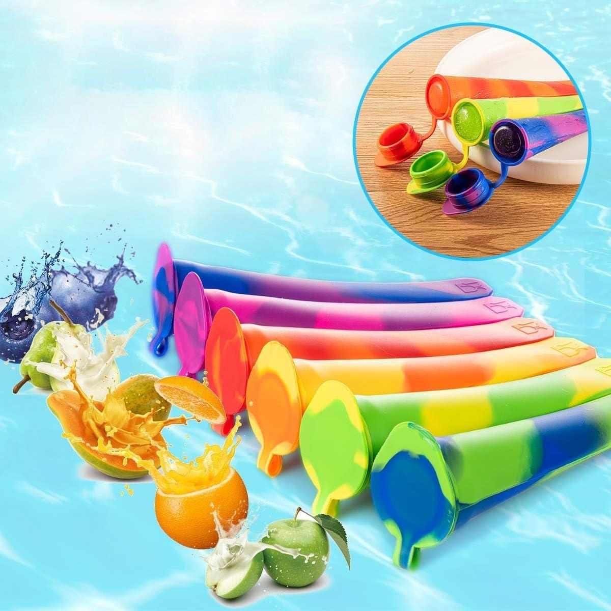 (6er Set) Silikon Wassereis Form Ice Pops Beutel DIY Glacé Behälter - Camouflage