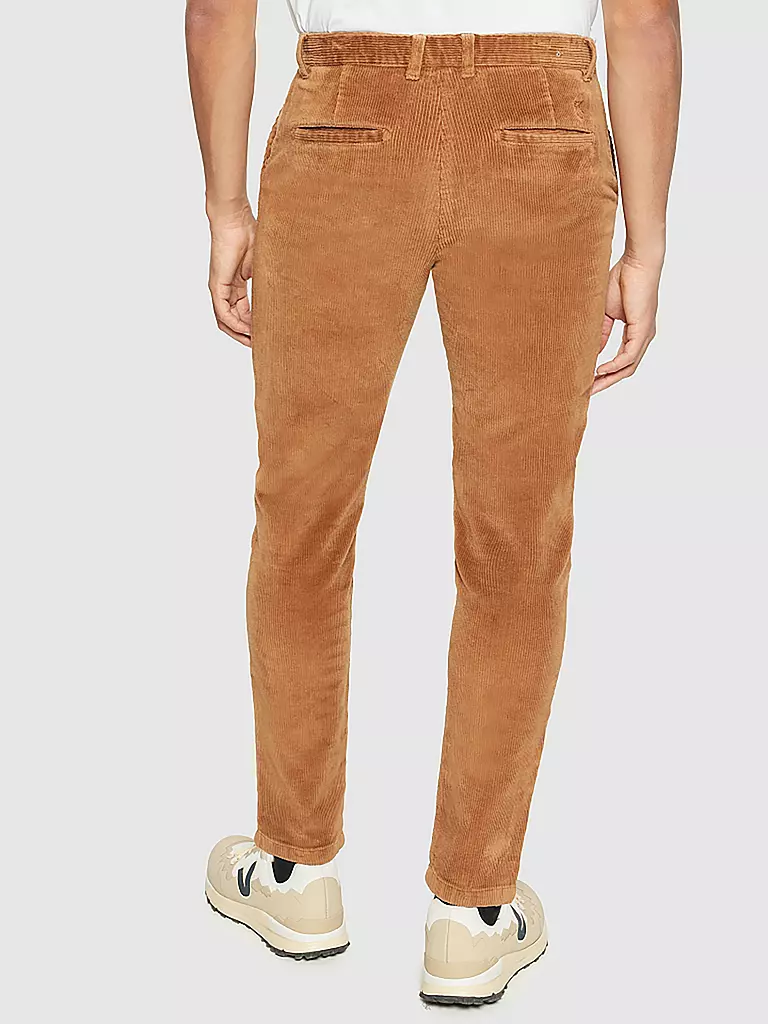 KNOWLEDGE COTTON APPAREL Cordhose Straight Fit CHUCK camel