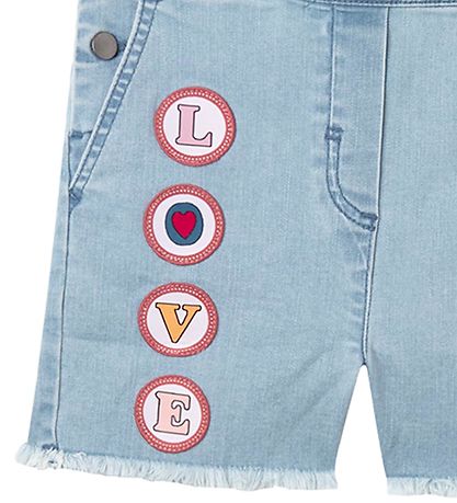 Stella McCartney Kids Latzhosen - Denim - Hellblau m. Patches
