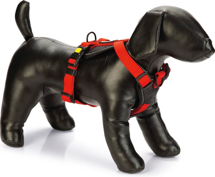 Beeztees hondentuig Parinca Premium rood 45-57 x 2 cm