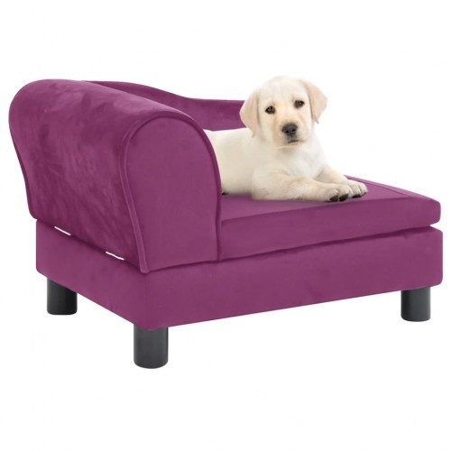 Sofá para cães Vidaxl roxo com encosto