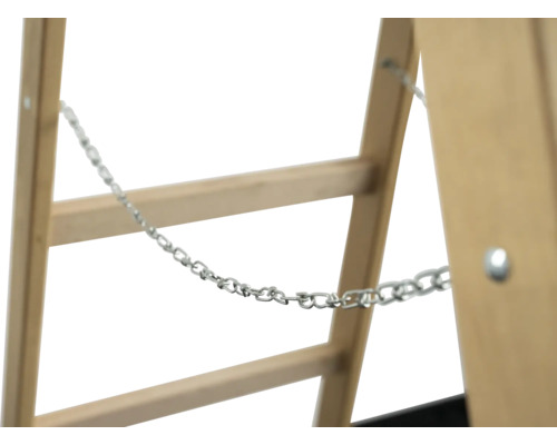 Houten trap met 2 x 8 sporten