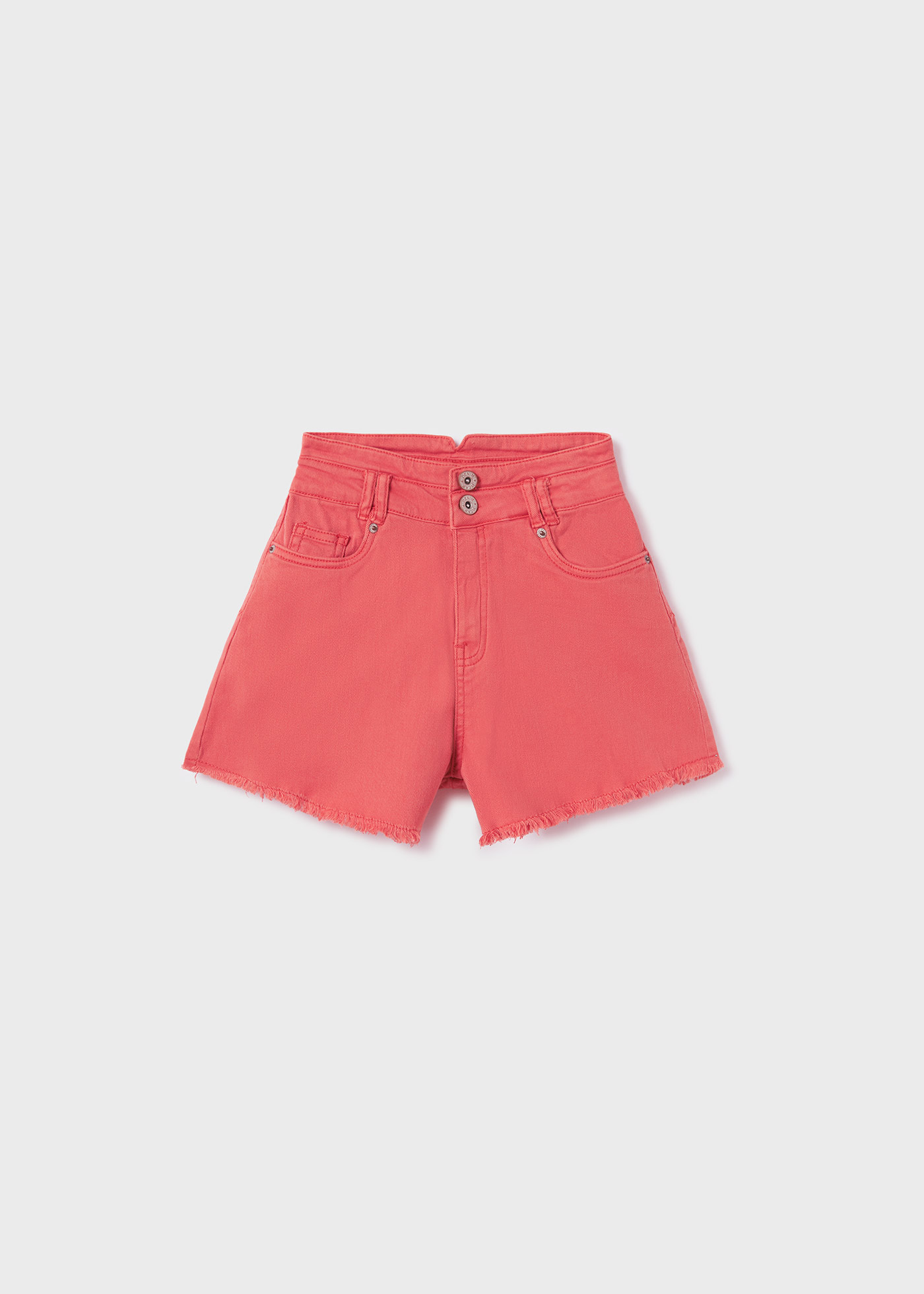 Calções de algodão de cintura alta para meninas