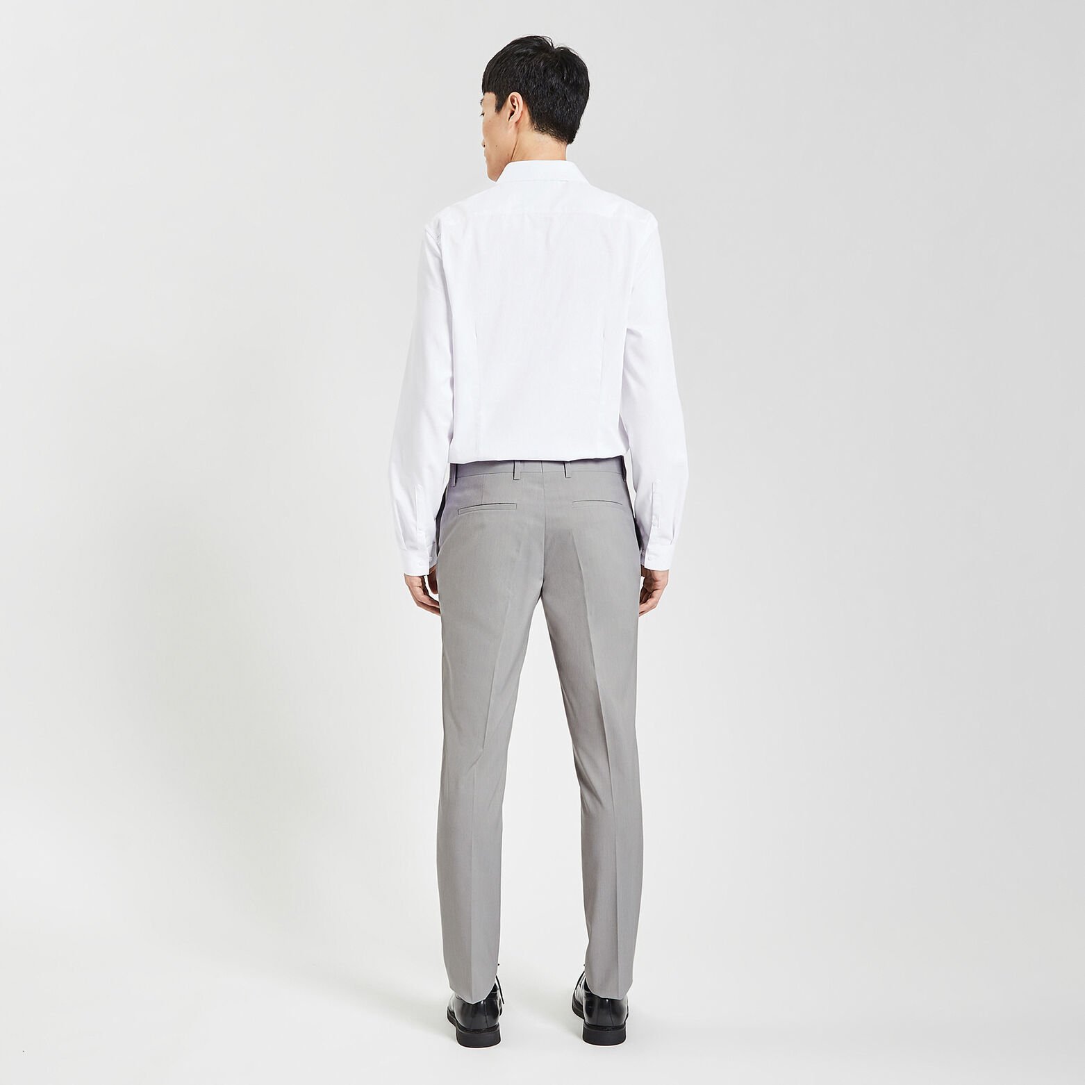 Pantalon de costume slim biton Beige