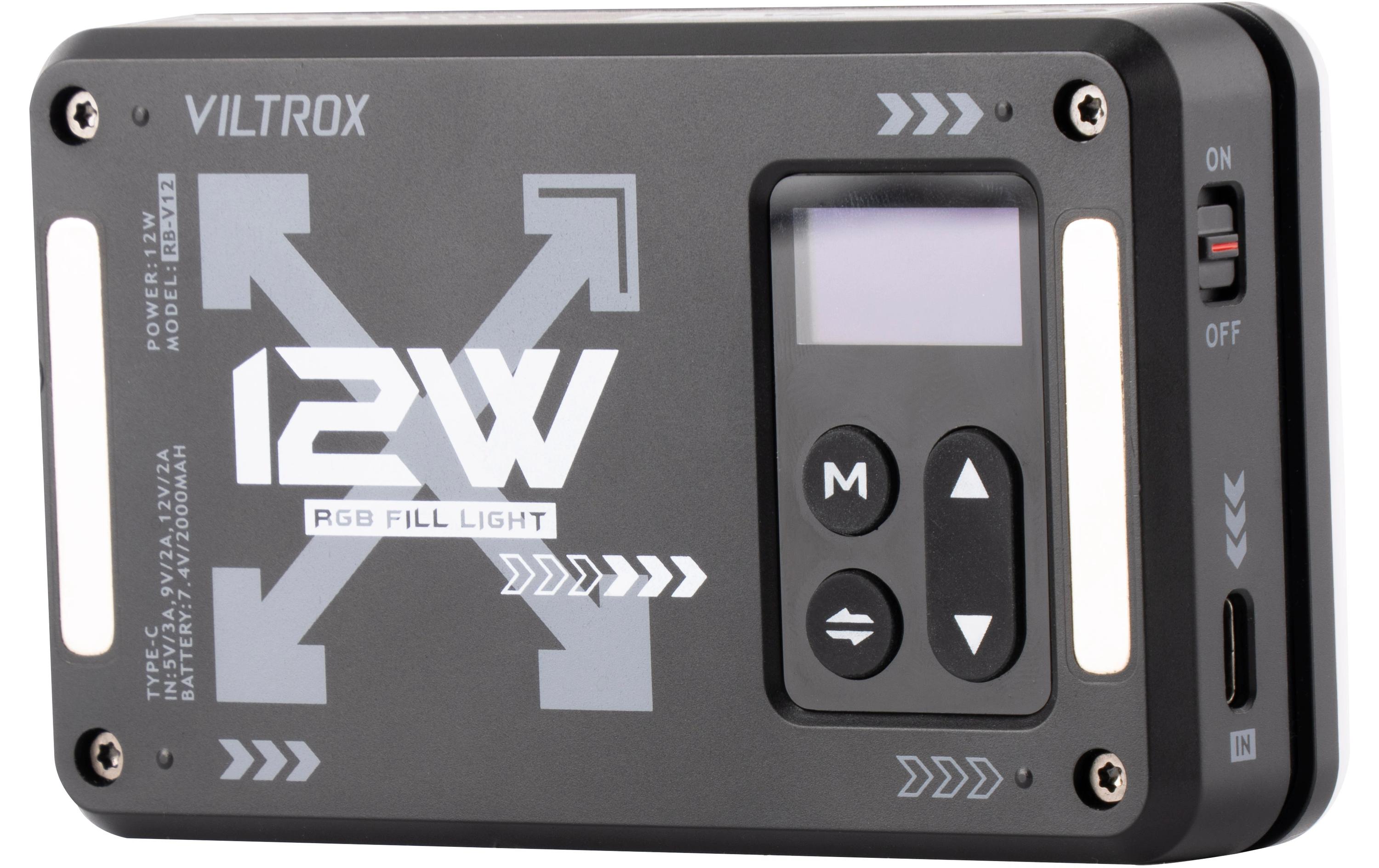 Videoleuchte RB-V12 RGB LED Light PanelMagnetische tragbare RGB-LED-Leuchte
