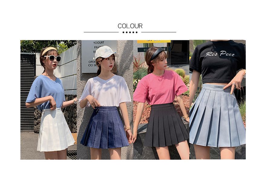 Niji Smile - Geplooide rok met ingezette shorts