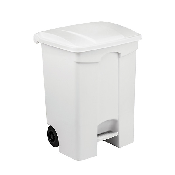 Conteneur mobile HACCP blanc à pédale 70 litres
