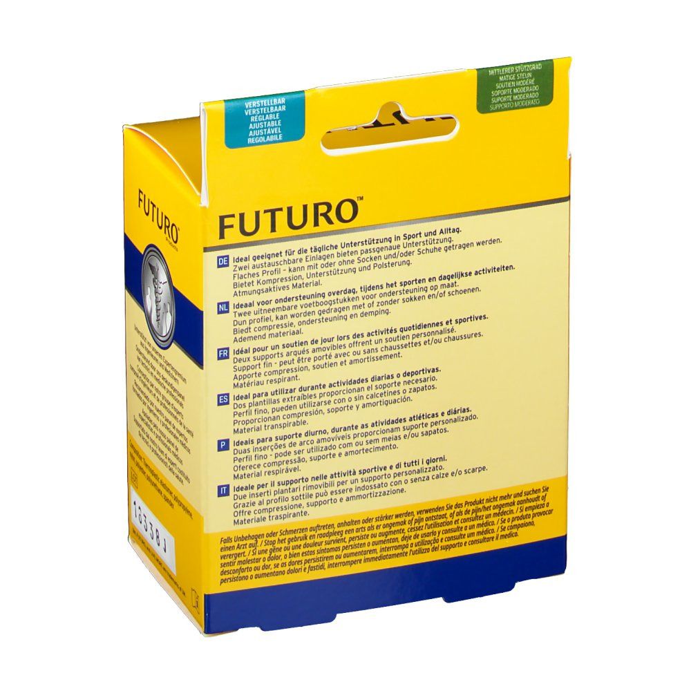 FUTURO™ Therapeutische Unterstützung für das Fußgewölbe mittlerer Stützgrad