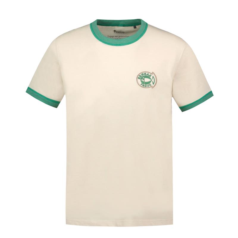 Tee Shirt Manches Courtes Homme Sensas Faguo Massoury - Ecru