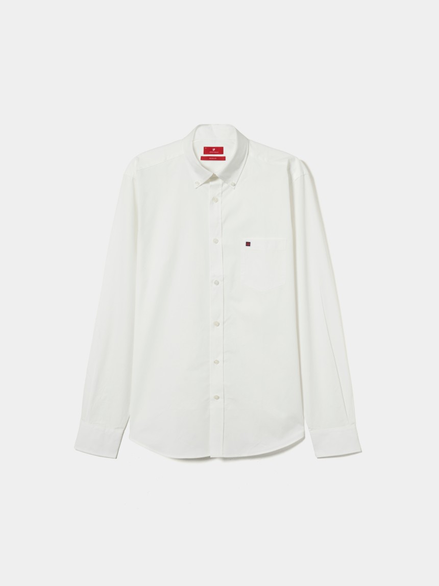 Camisa regular fit de algodão