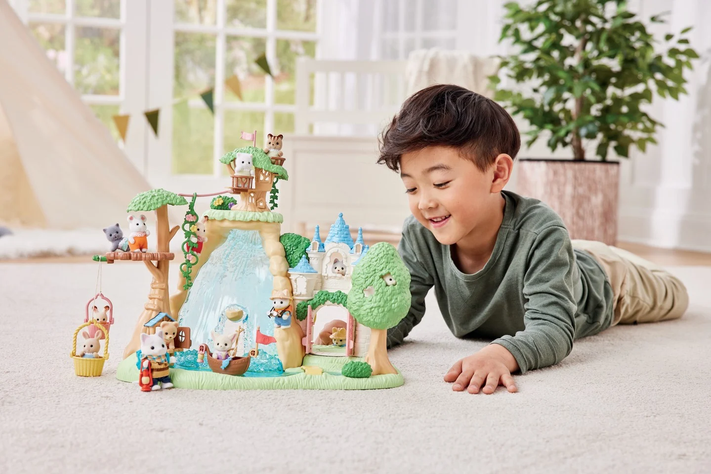 Sylvanian Families - Spændende opdagelsessæt -Latte Cat Bror & Baby (5763)
