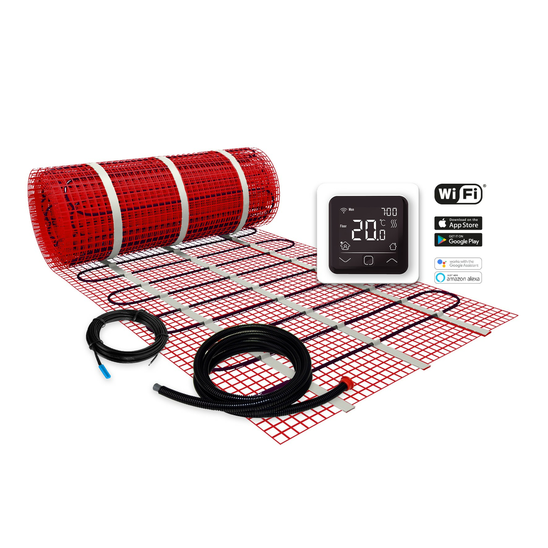 Plieger Heat elektrische vloerverwarmingsmat 50x2000cm = 10m² 1500W