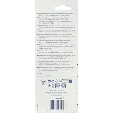 Staedtler Triplus fineliner 4-pak - sort