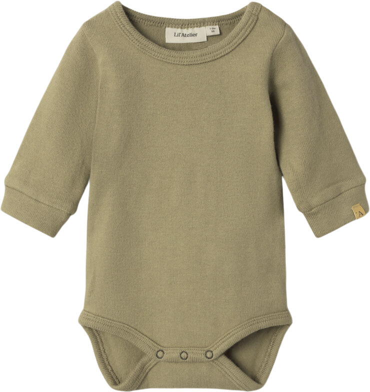 Lil' Atelier NBMTHORO HIM LS SLIM BODY LIL Petrified oak