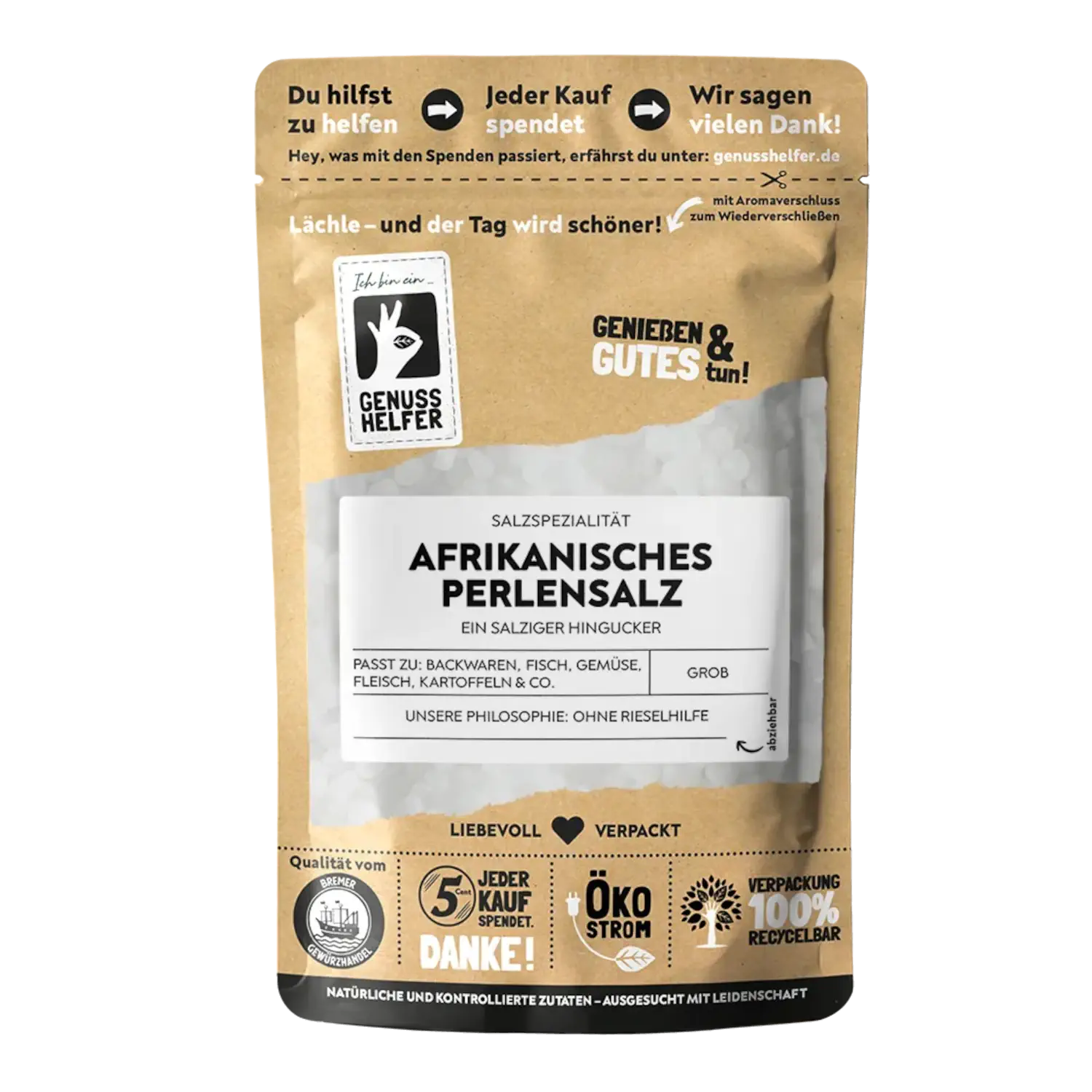 Afrikanisches Perlensalz, grob